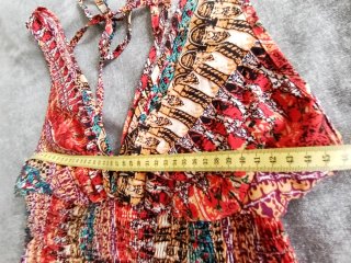 Vestido bohemio multicolor,62 cm sisa
