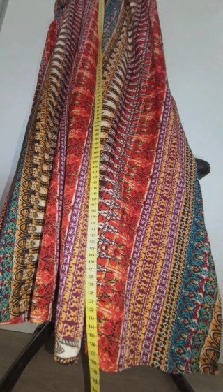 Vestido bohemio multicolor,62 cm sisa
