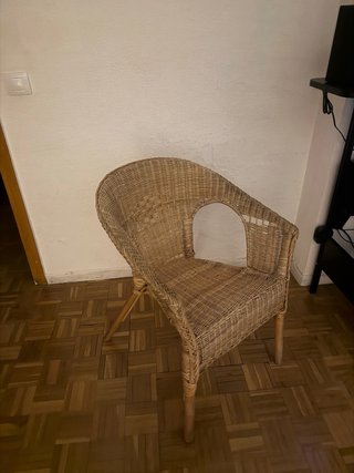 Silla de mimbre Ikea