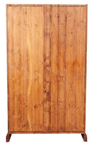Vetrina Country in legno massello di tiglio finitu