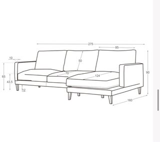 Sofá Dafne Banak Chaise Longue