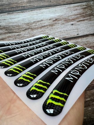 PEGATINAS GEL 3D LLANTA MOTO MONSTER ENERGY LOGO