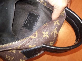 Mochila Louis Vuitton Marrón y Dorada