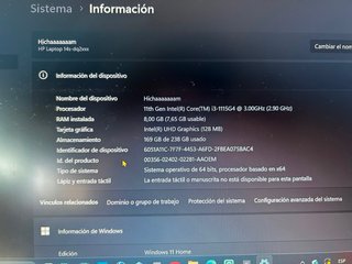 2 Ordenadores HP Plata y Negro