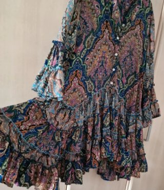 Vestido estampado boho talla única