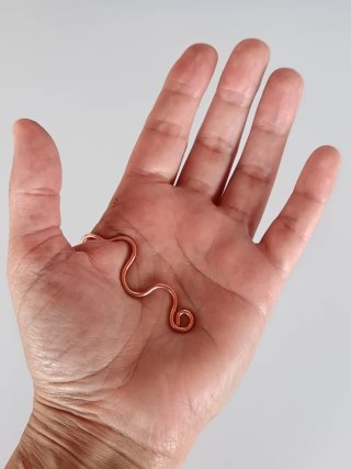 Anillo de cobre para mano o palm ring
