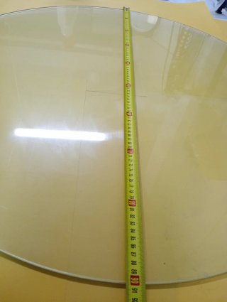 Cristal mesa redonda 90 cm
