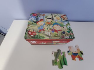 Puzzle Goula con caja metálica
