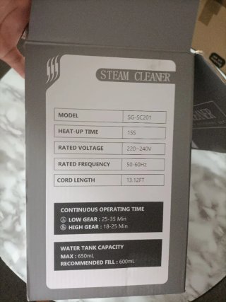 Limpiador a Vapor Multiusos 650ml, vaporeta