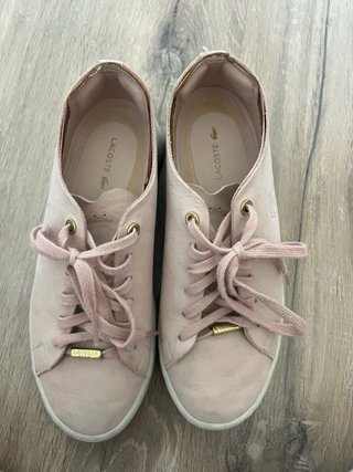 Zapatillas Lacoste Piel Rosa Palo