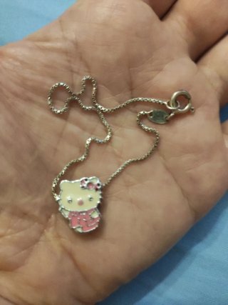 Bracciale argento donna con charm Hello Kitty orig