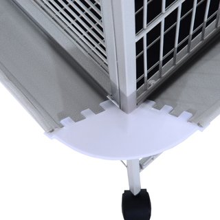 Jaula para pájaros con ruedas, 161.5 cm de altura,