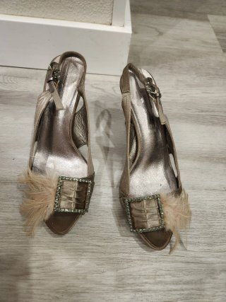 Zapatos de fiesta Adolfo Dominguez Beige