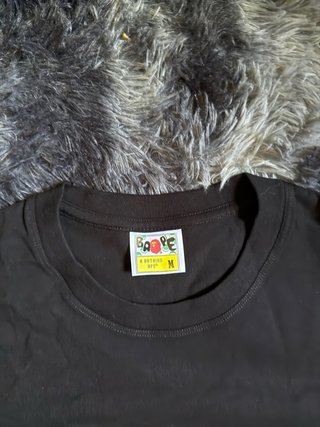Camiseta BAPE Burberry Negra Talla M
