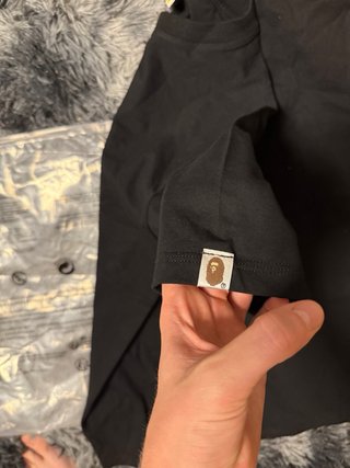 Camiseta BAPE Burberry Negra Talla M