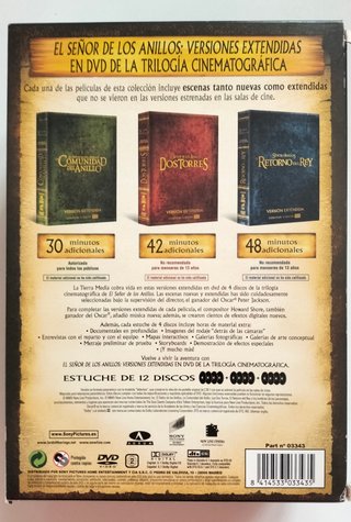 DVD El Señor de los Anillos: Versión Extendida