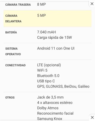 Samsung Galaxy Tab A8 Negro (LEER BIEN)