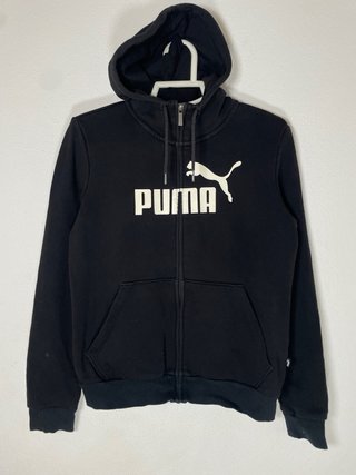 Sudadera Puma Negra con Cremallera