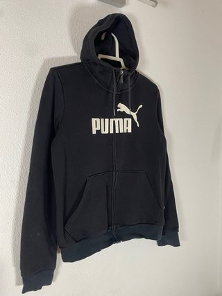 Sudadera Puma Negra con Cremallera