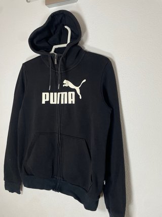 Sudadera Puma Negra con Cremallera