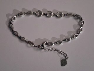 Pulsera Plata con Circonitas .Nueva