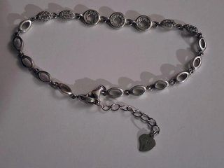 Pulsera Plata con Circonitas .Nueva
