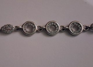 Pulsera Plata con Circonitas .Nueva