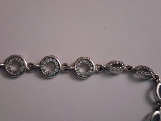 Pulsera Plata con Circonitas .Nueva