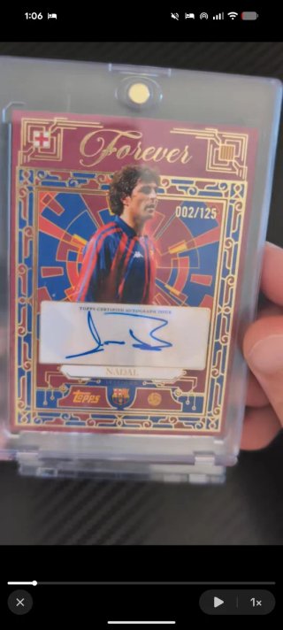 Carta collezionabile Forever Nadal 002/125 Topps