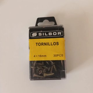 Tornillos SILBOR 4x16mm - Pack 30 uds
