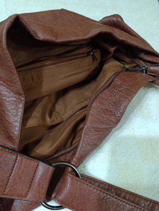 Bolso Hobo Grande Marrón