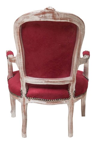 Sillón in estilo Luigi XVI in madera maciza de par