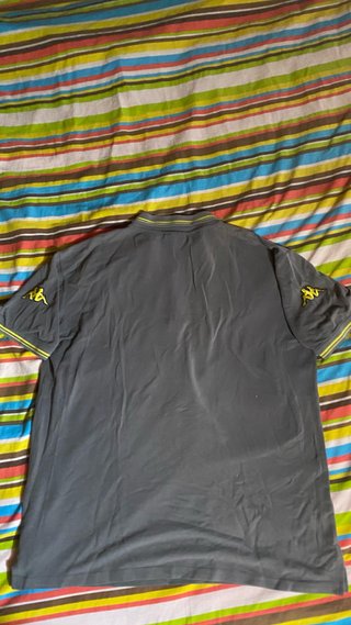 Polo Kappa Borussia Dortmund Vintage Gris y Amaril
