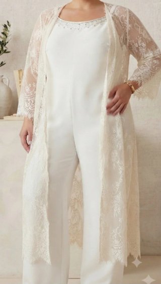 Conjunto blanco encaje