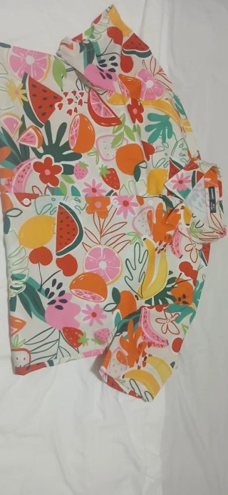 Camisa Veraniega Frutas Multicolor