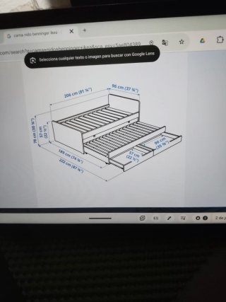 Letto a castello Benninger Ikea 190x90cm nuovo