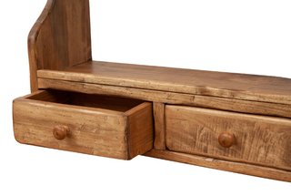 Piattaia in legno massello di tiglio con finitura
