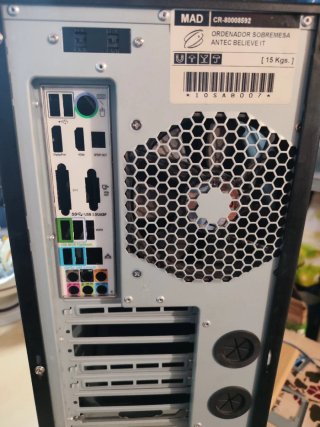 Caja Torre PC Sobremesa Antec Negra/Gris