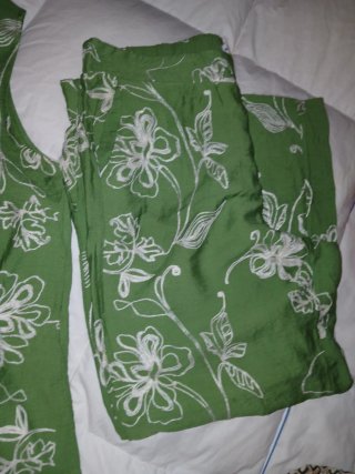 Set verde floreale taglia XL