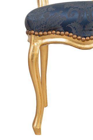 Sedia poltroncina stile francese Luigi XVI in legn