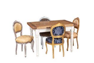 Sedia poltroncina stile francese Luigi XVI in legn