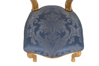 Sedia poltroncina stile francese Luigi XVI in legn