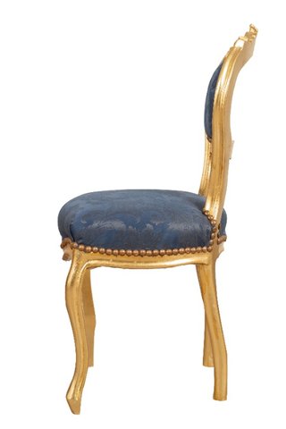 Sedia poltroncina stile francese Luigi XVI in legn