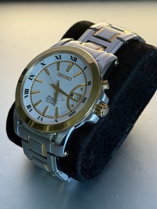Reloj Seiko Premier Calendario Perpetuo Oro/Plata