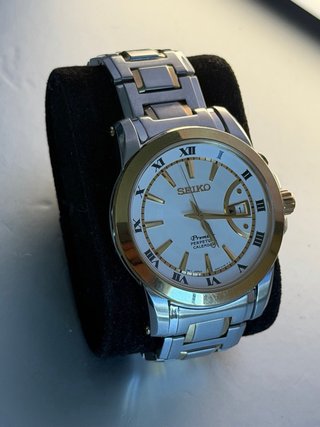 Reloj Seiko Premier Calendario Perpetuo Oro/Plata