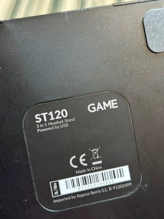 Soporte para auriculares gaming con iluminación RG