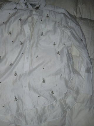 Camicia Zara Taglia M con Pietre Lunga