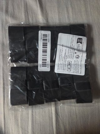 Overgrips negros para raqueta (10 unidades)