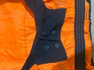 Chaqueta Quiksilver Talla L Negra Naranja