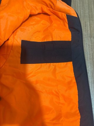 Chaqueta Quiksilver Talla L Negra Naranja